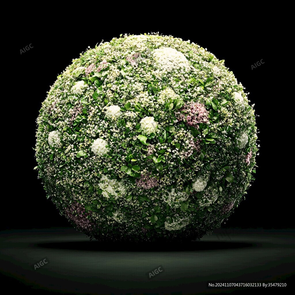 圆形球体植物