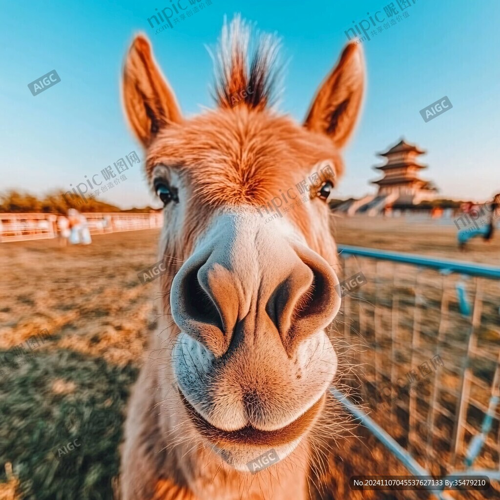 小毛驴吐舌头