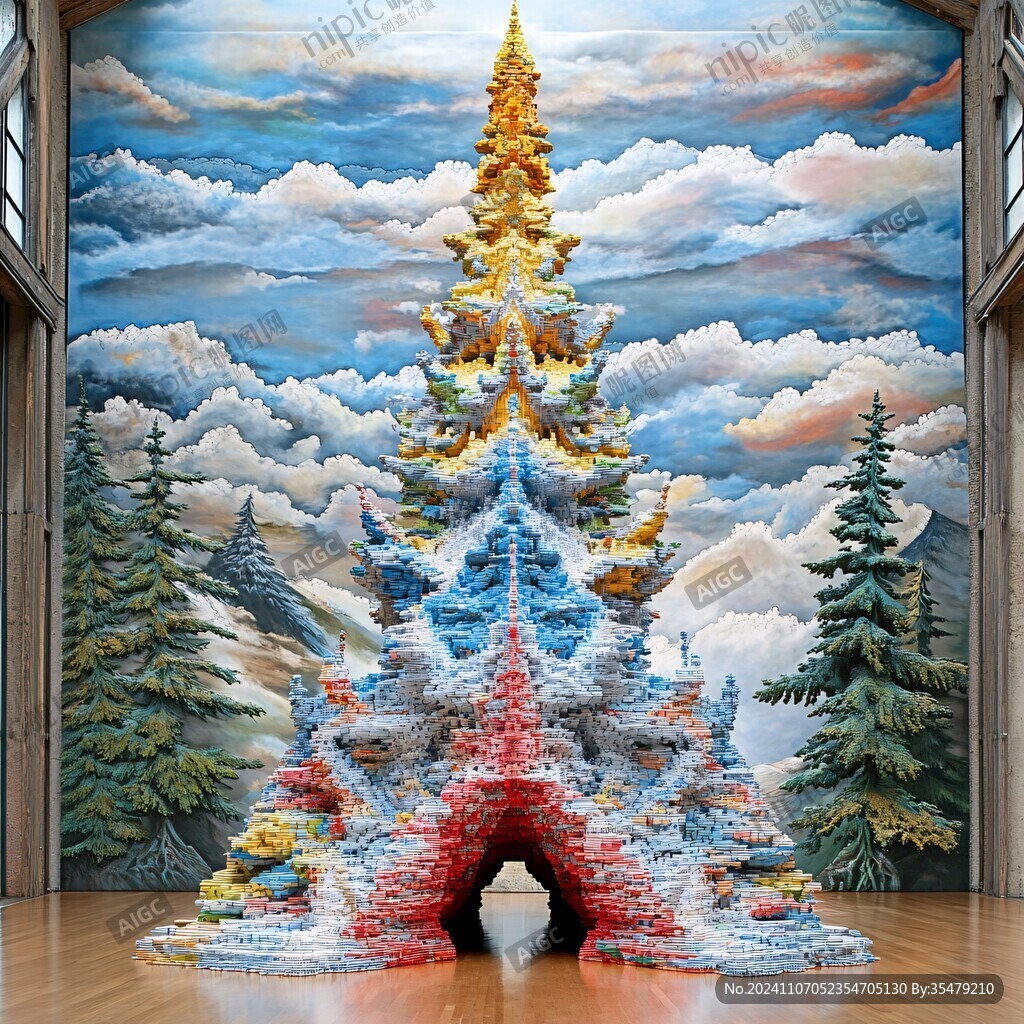 3d圣诞节地画