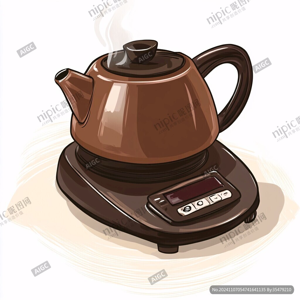 围炉煮茶插画