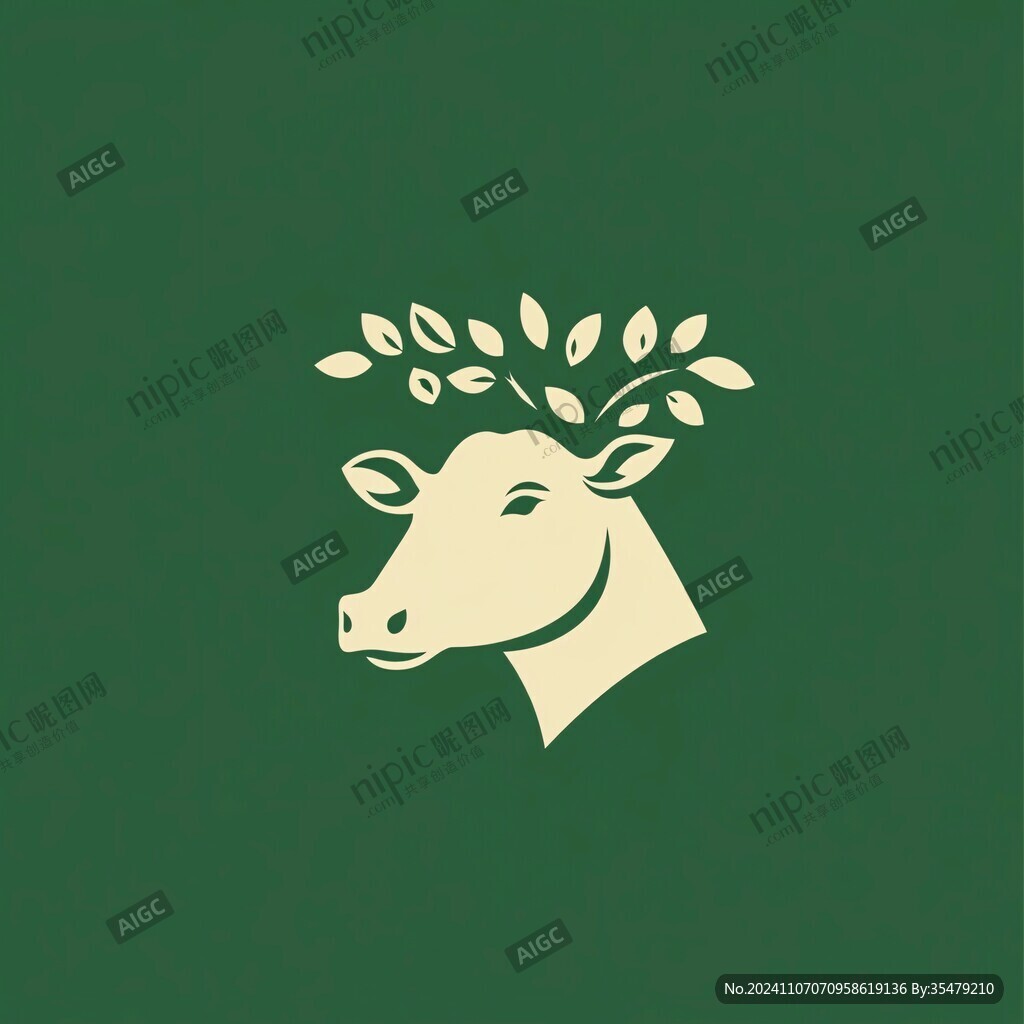 奶牛标志牛奶logo