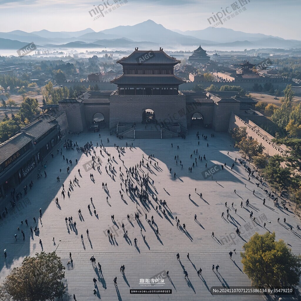 中轴线俯拍