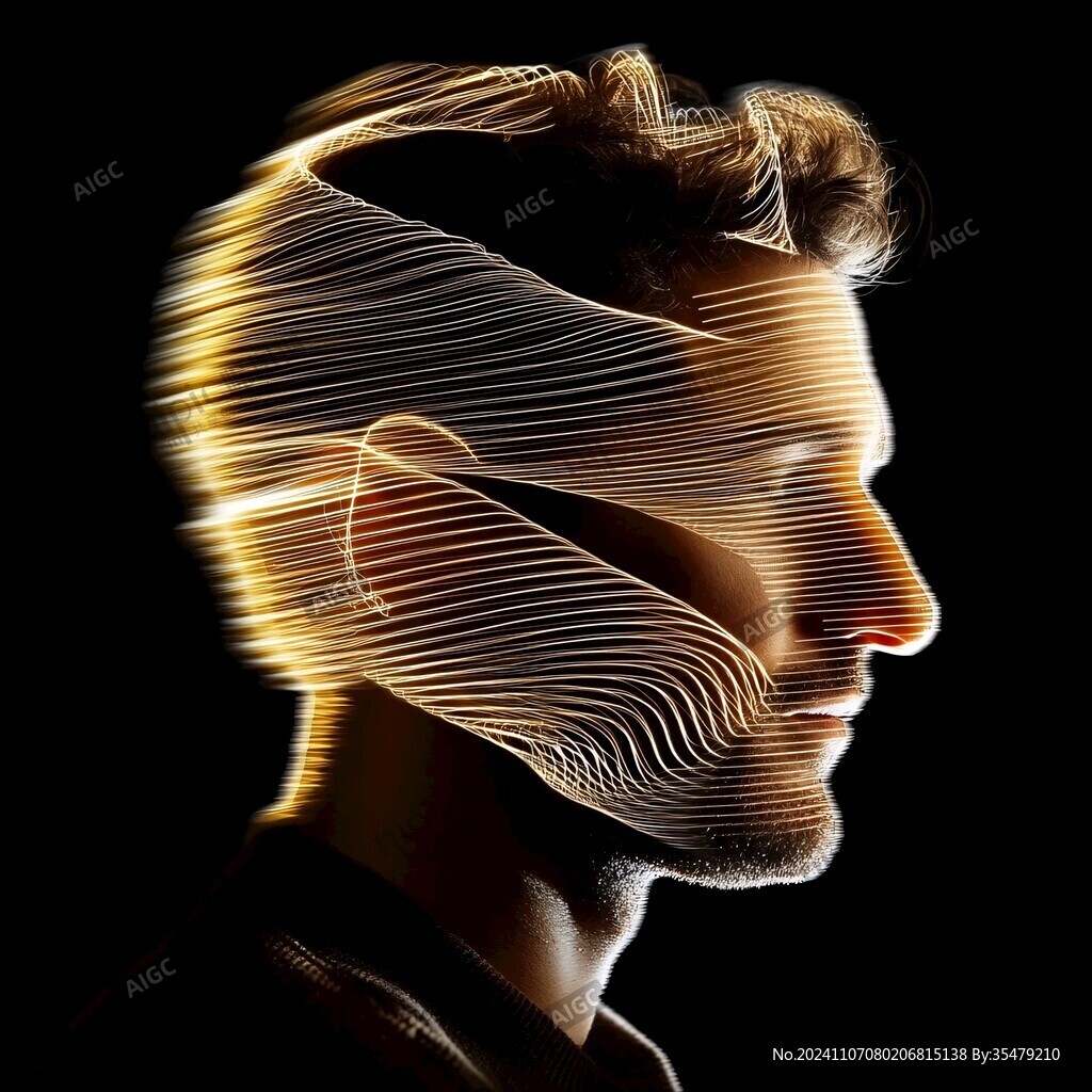 4d金色线条艺术