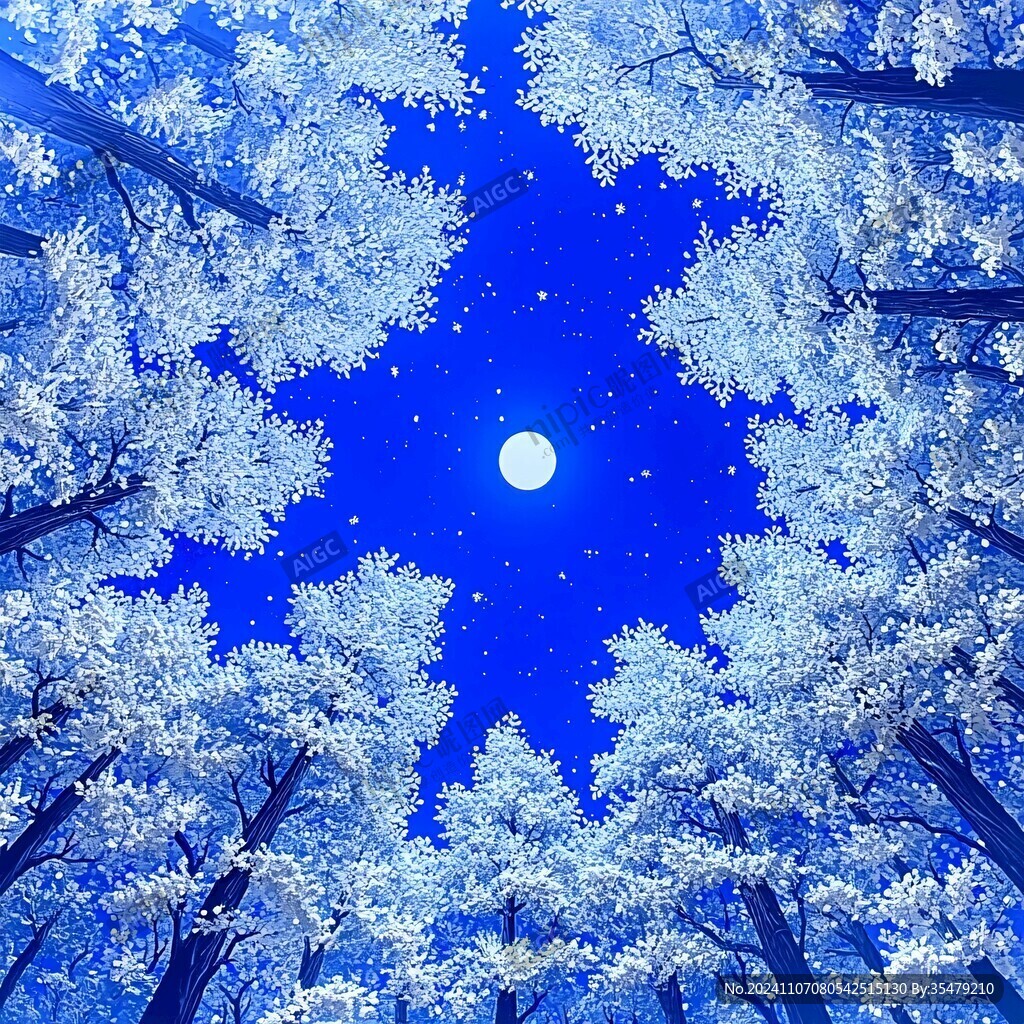 月下树
