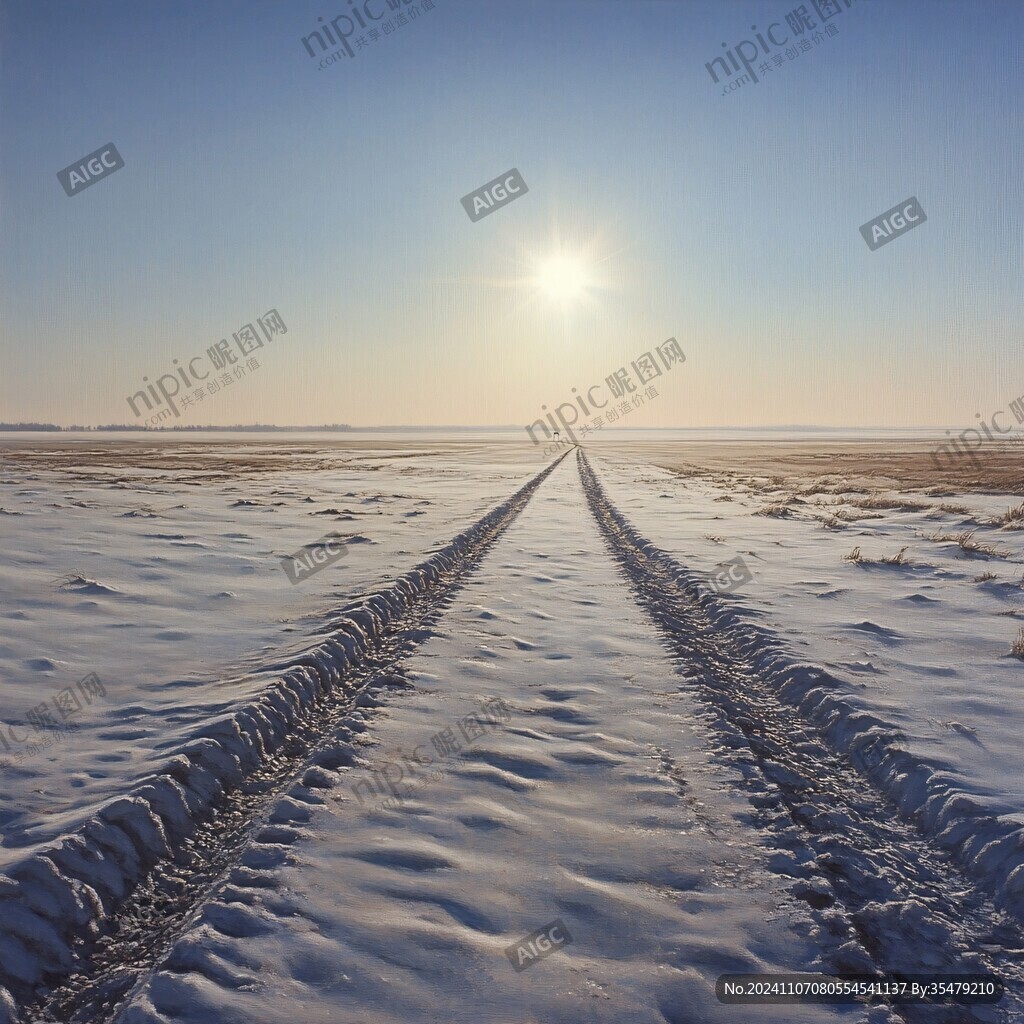 雪原车辙
