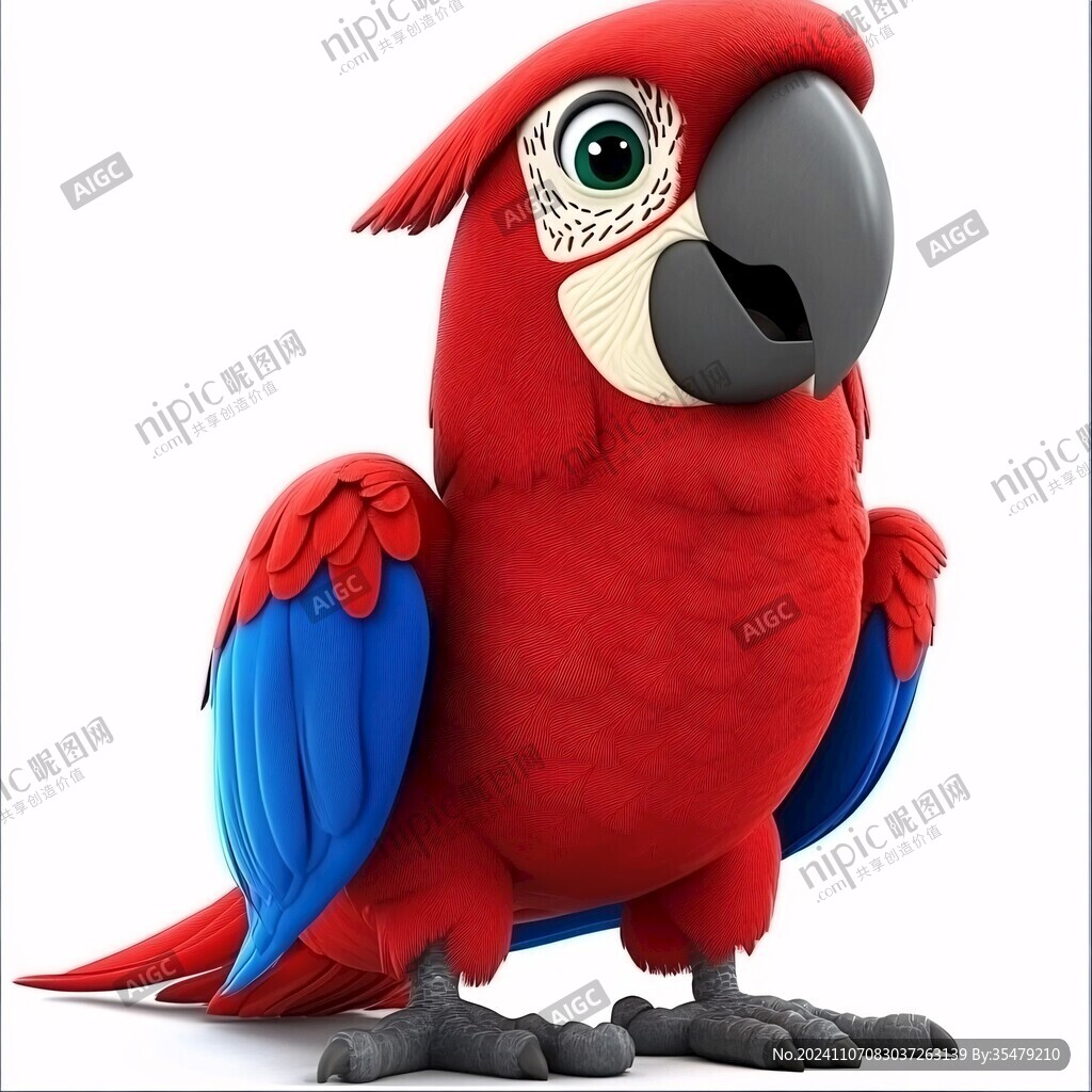 lowpoly鹦鹉