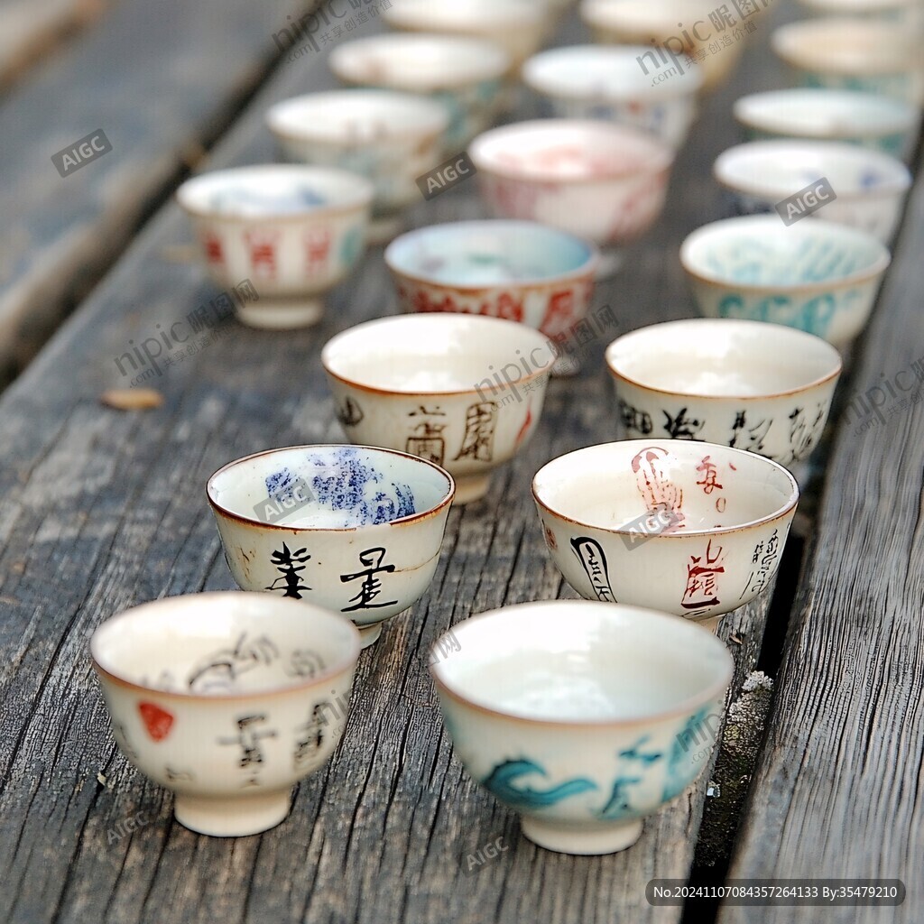 复古品茗杯