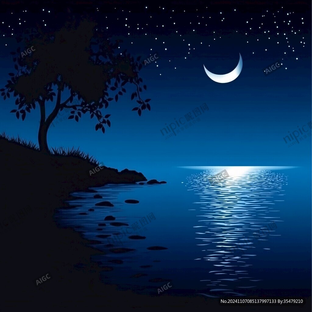 大海的夜晚