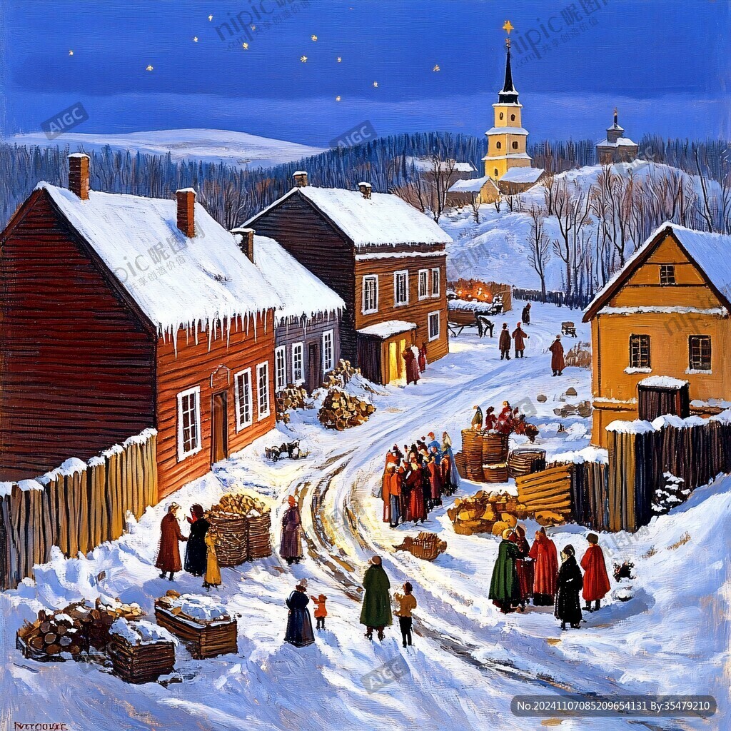 雪村油画
