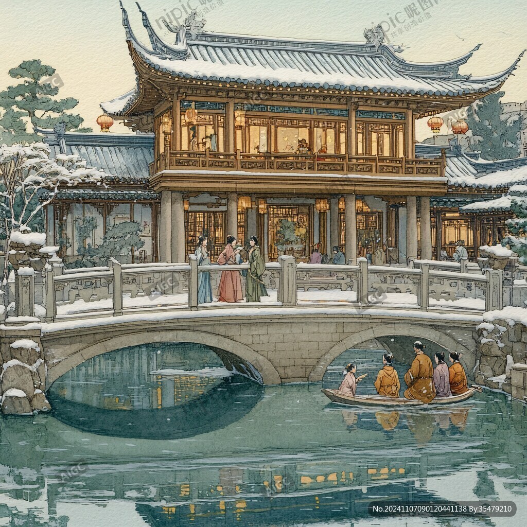 横店插画