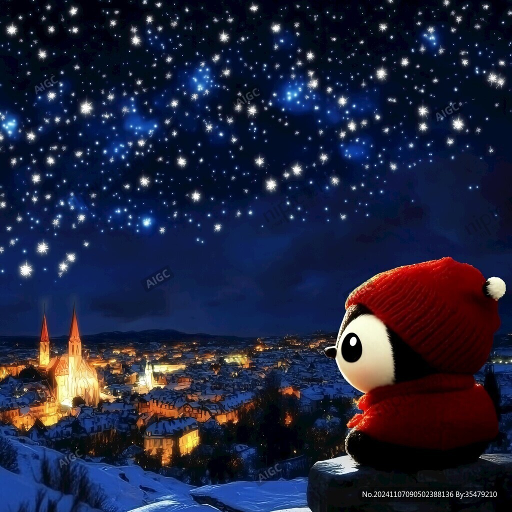 冬季夜晚夜景