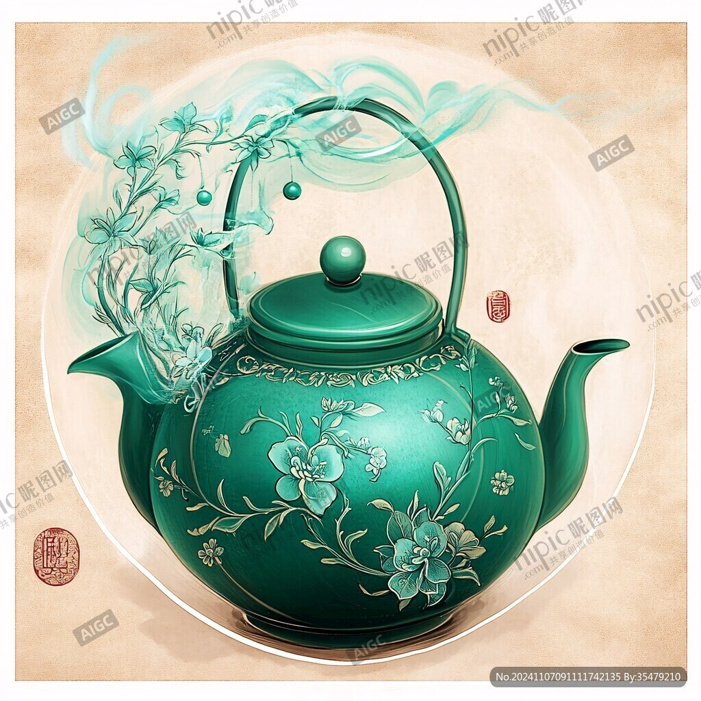 茶壶插画