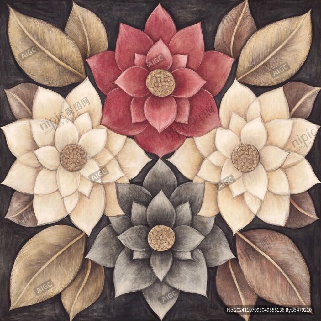 立体花朵装饰画