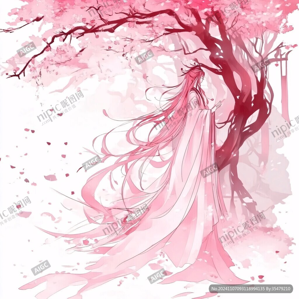 古风美女背影古风少女