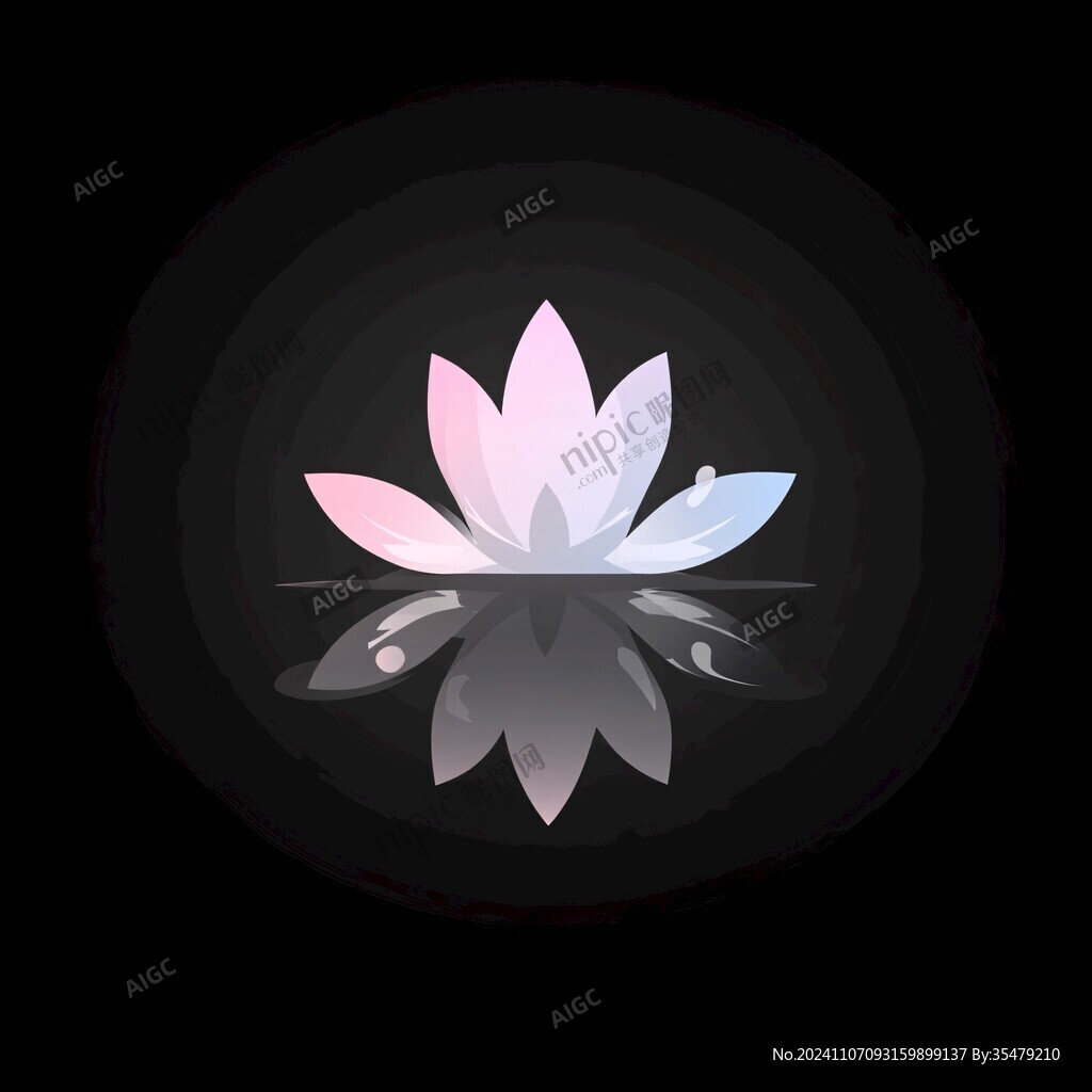3d莲花logo