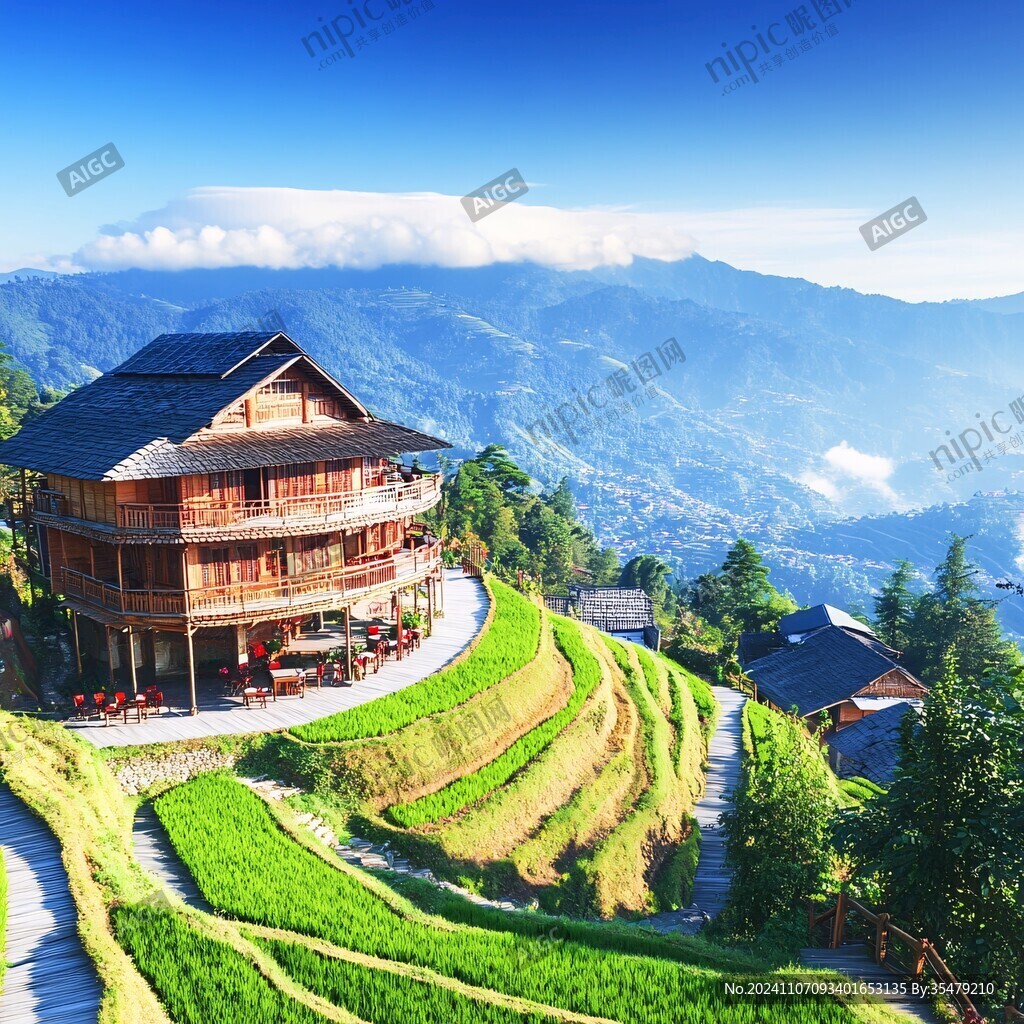 龙胜梯田风格