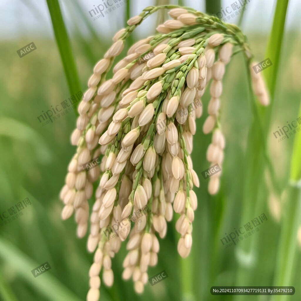 水稻稻花香特写