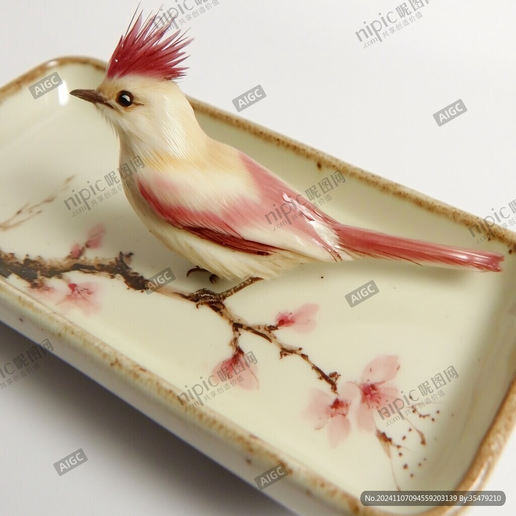 花鸟托盘