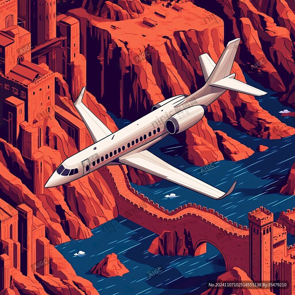 航空插画