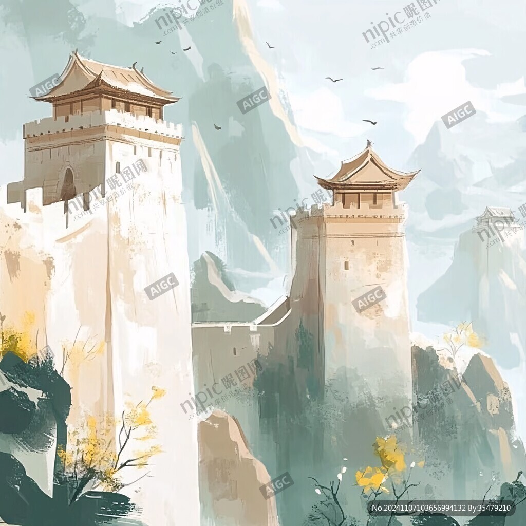 雁门关插画