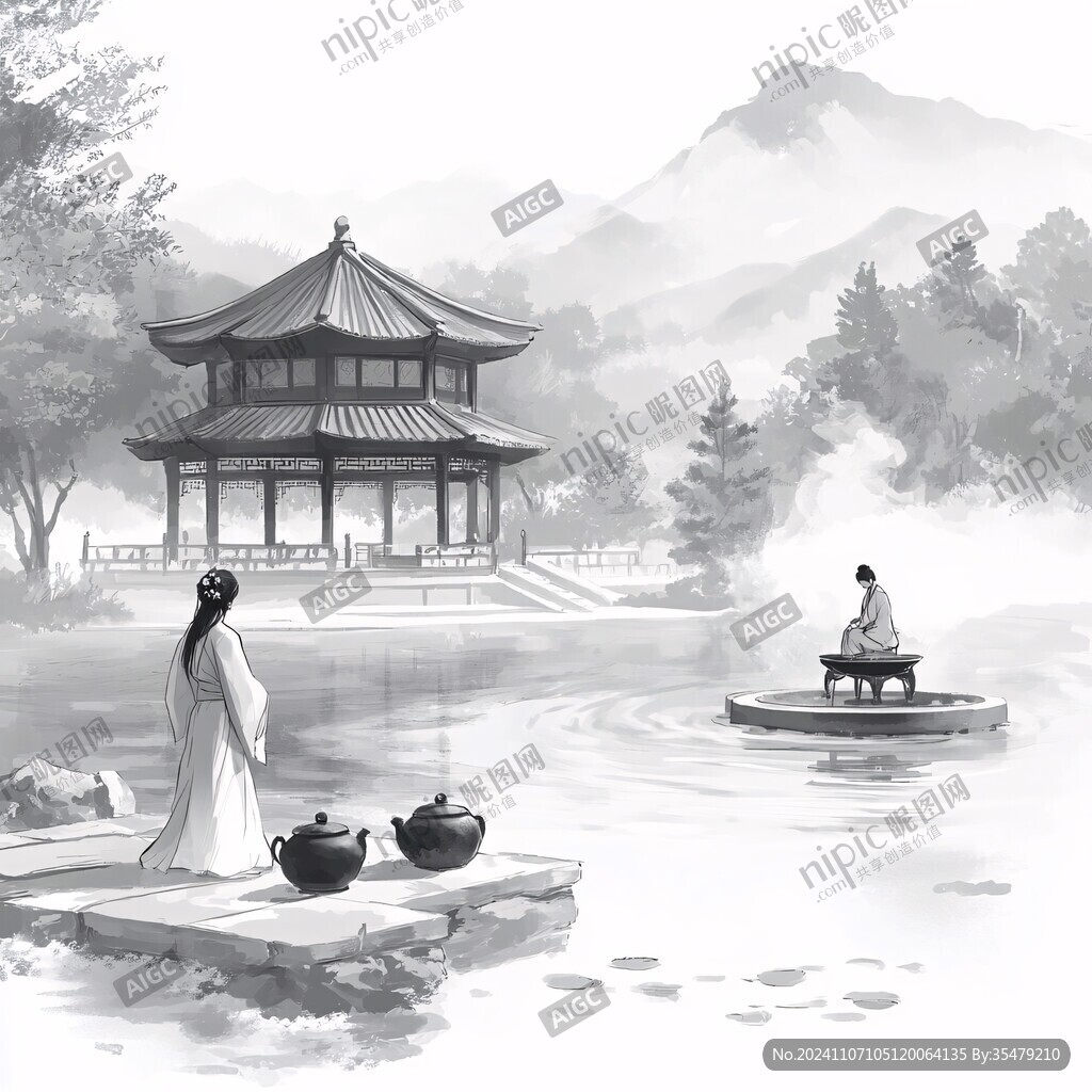 醉翁亭插画