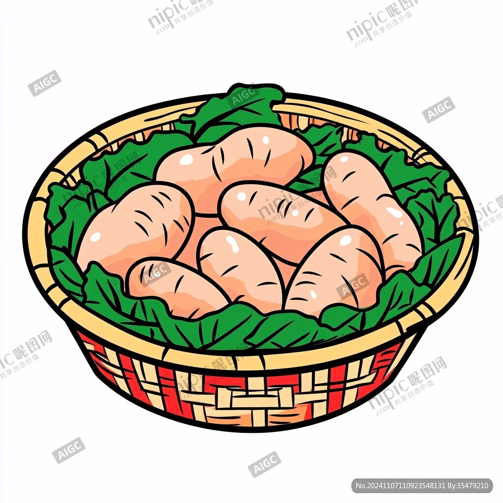手绘大肠包小肠