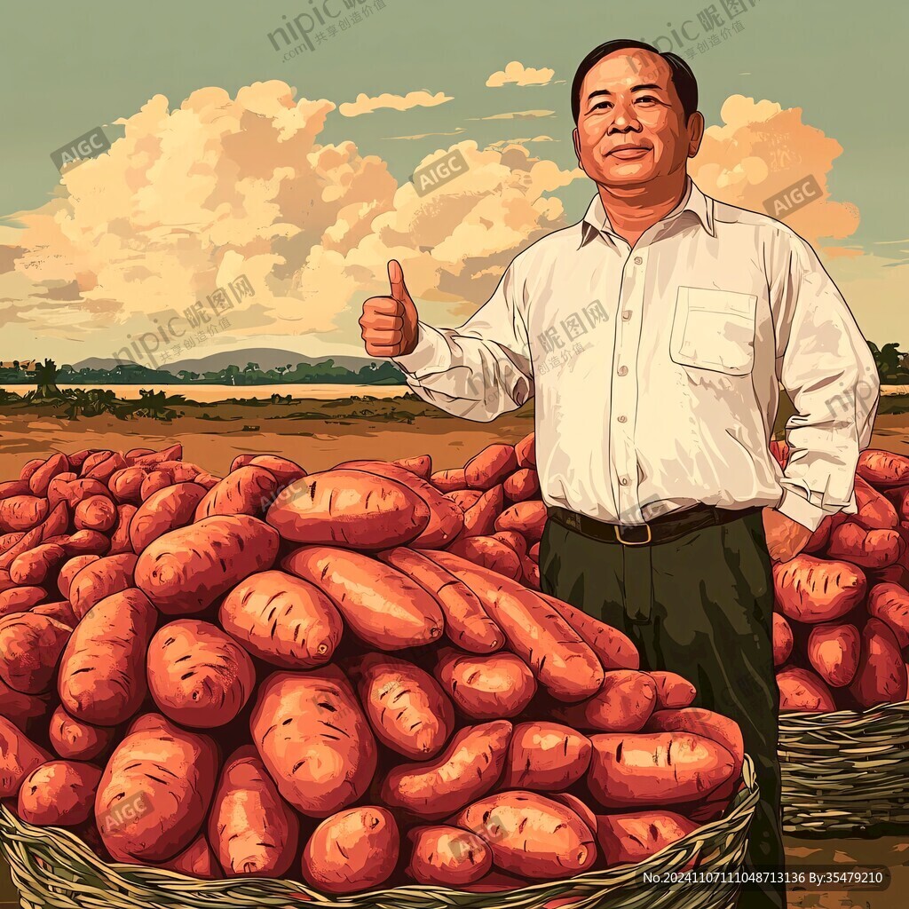 地瓜栽培教学卡通形象