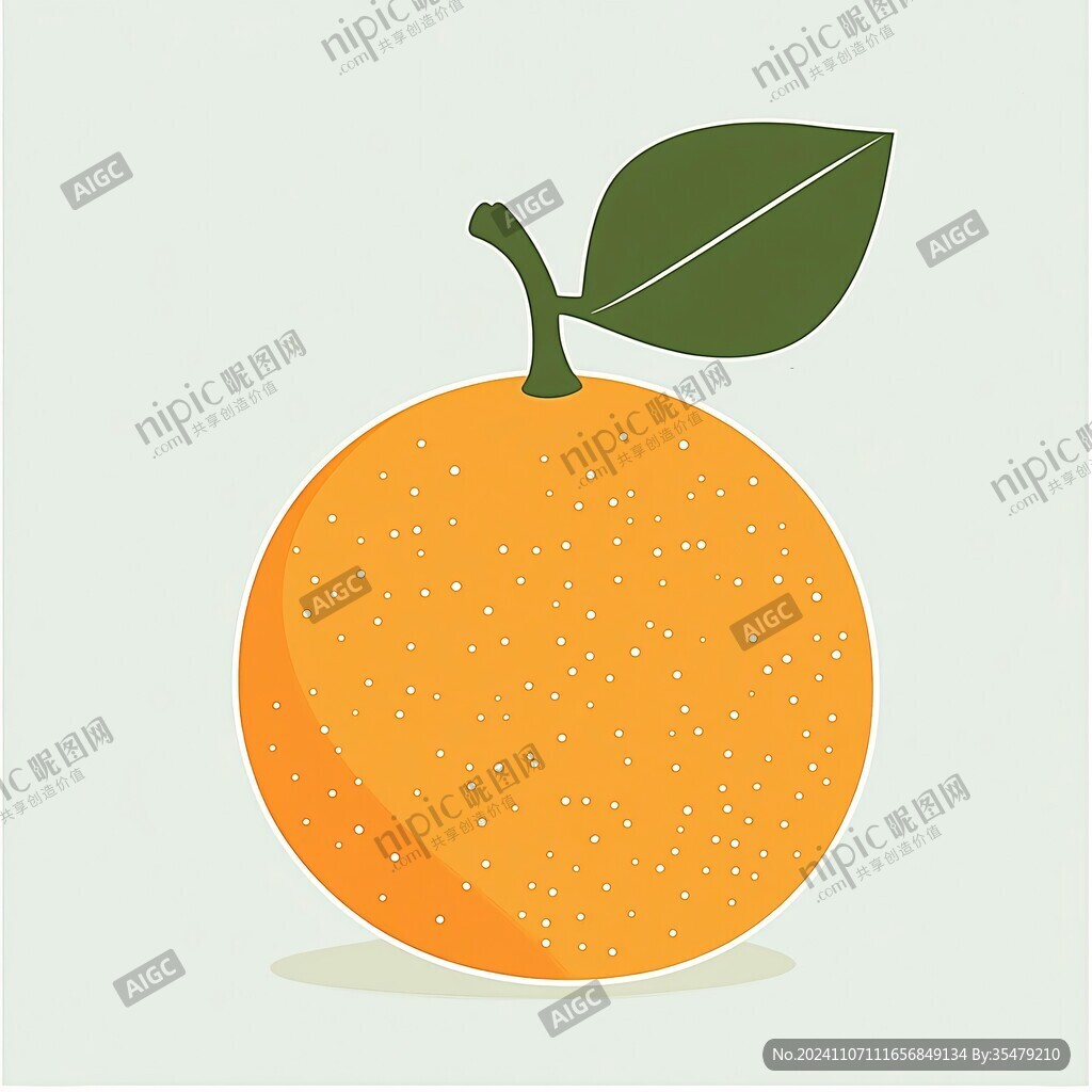 甜橙插画设计
