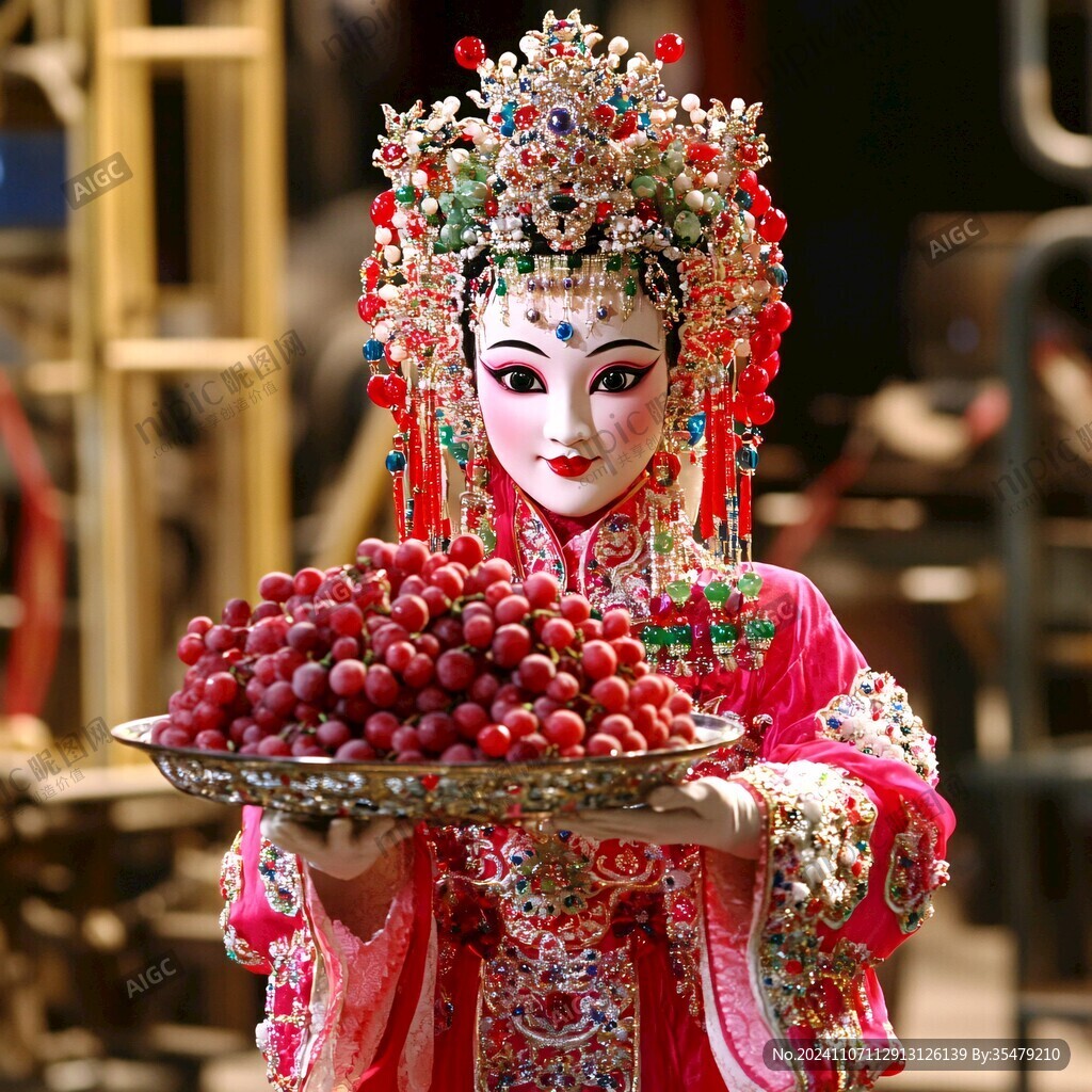 花旦雕塑
