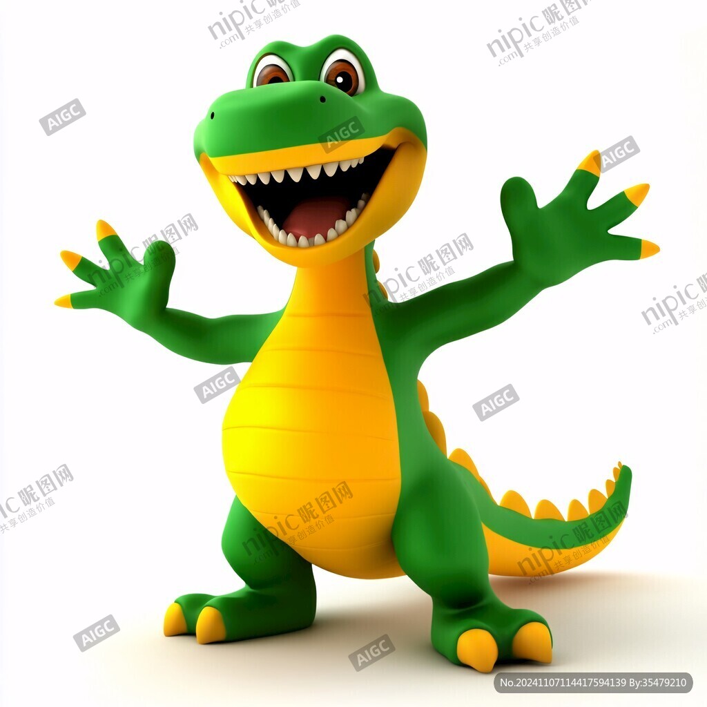 呆萌小恐龙形象