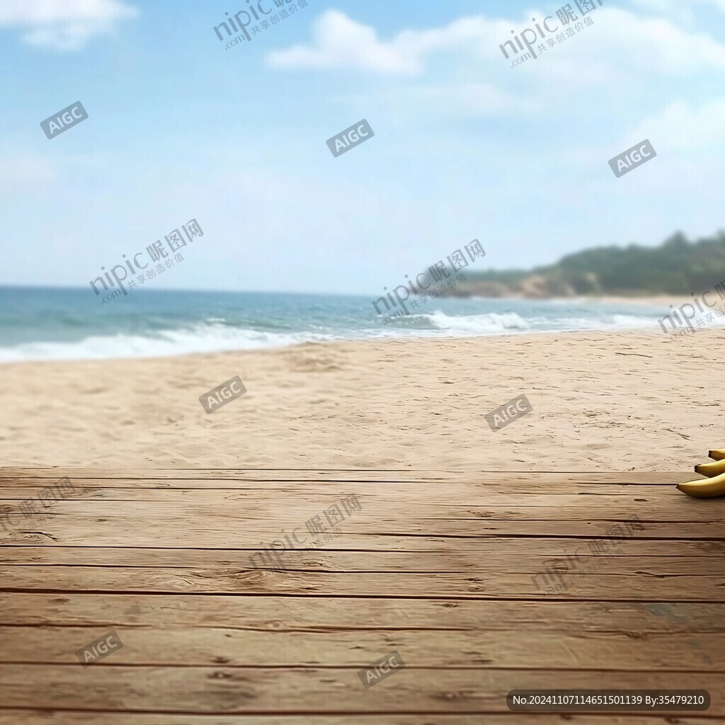 木平台海边