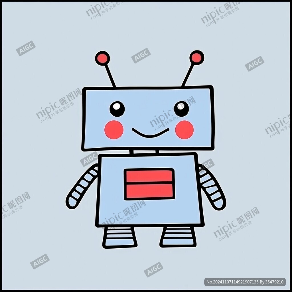 机器人原创卡通