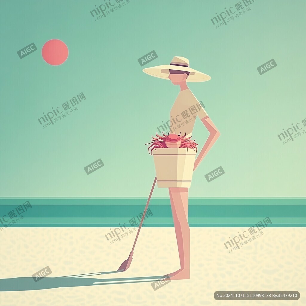 海滩清洁员