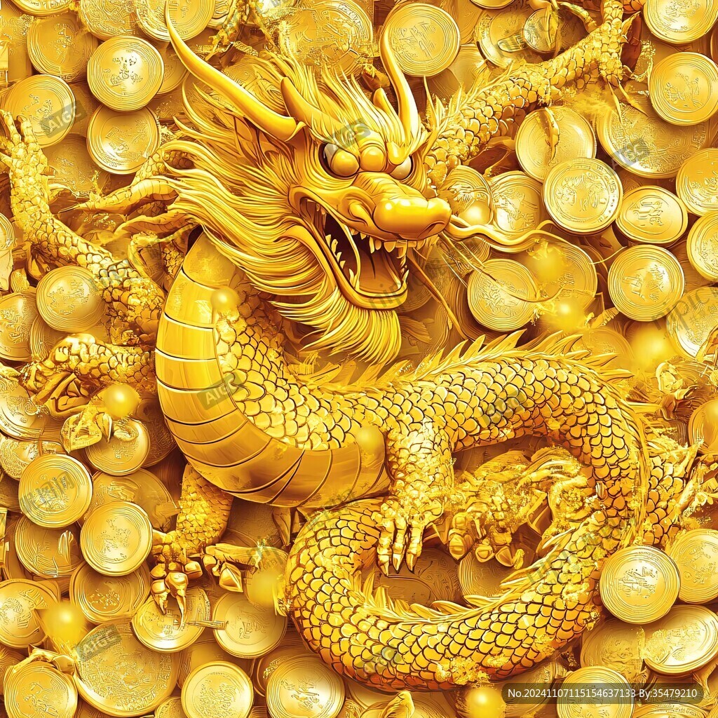 金龙立体画
