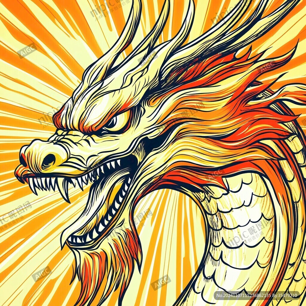 龙包装插画