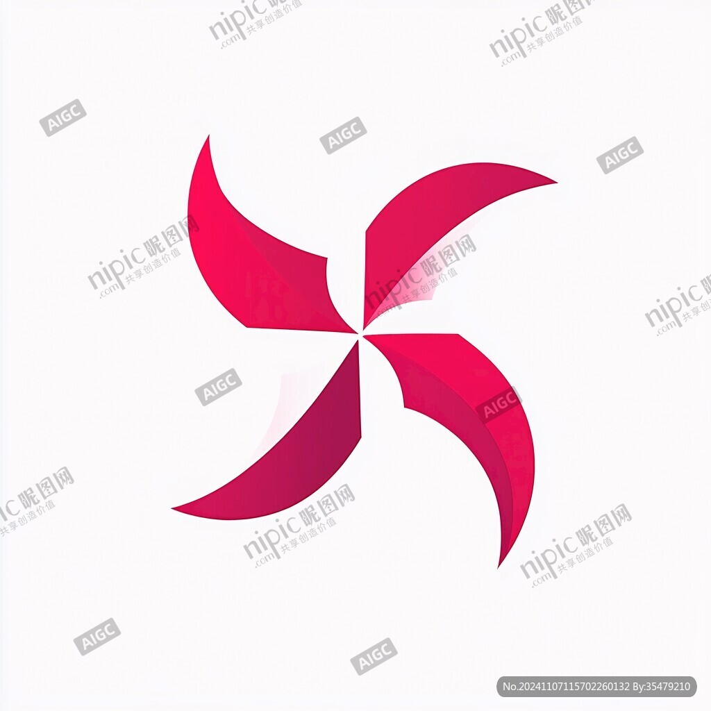 大风车logo设计