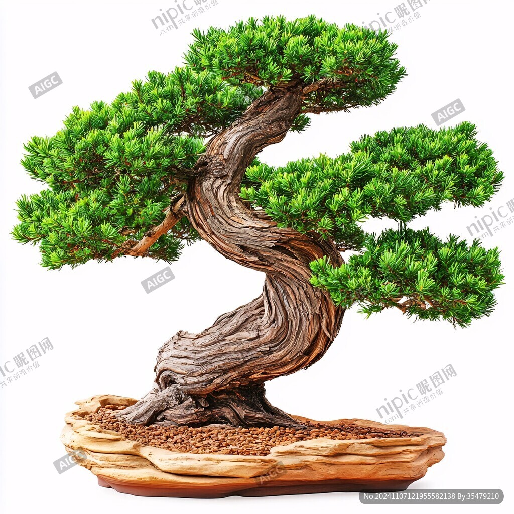松树盆栽素材