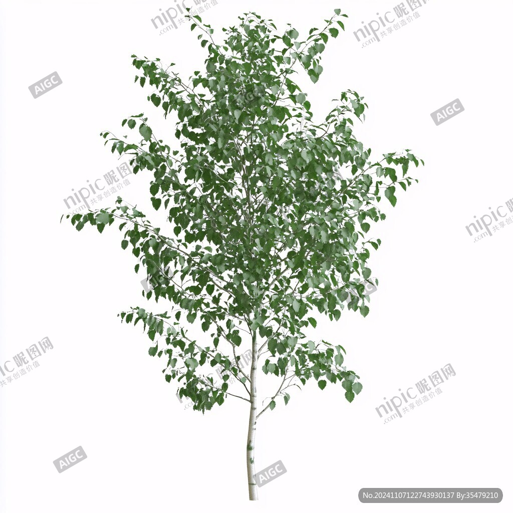 手绘白蜡树