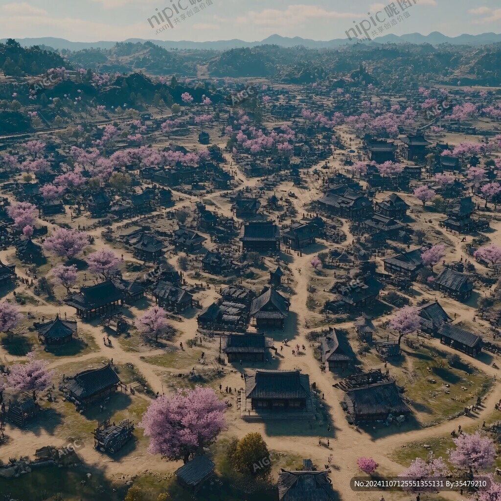 航拍影视城