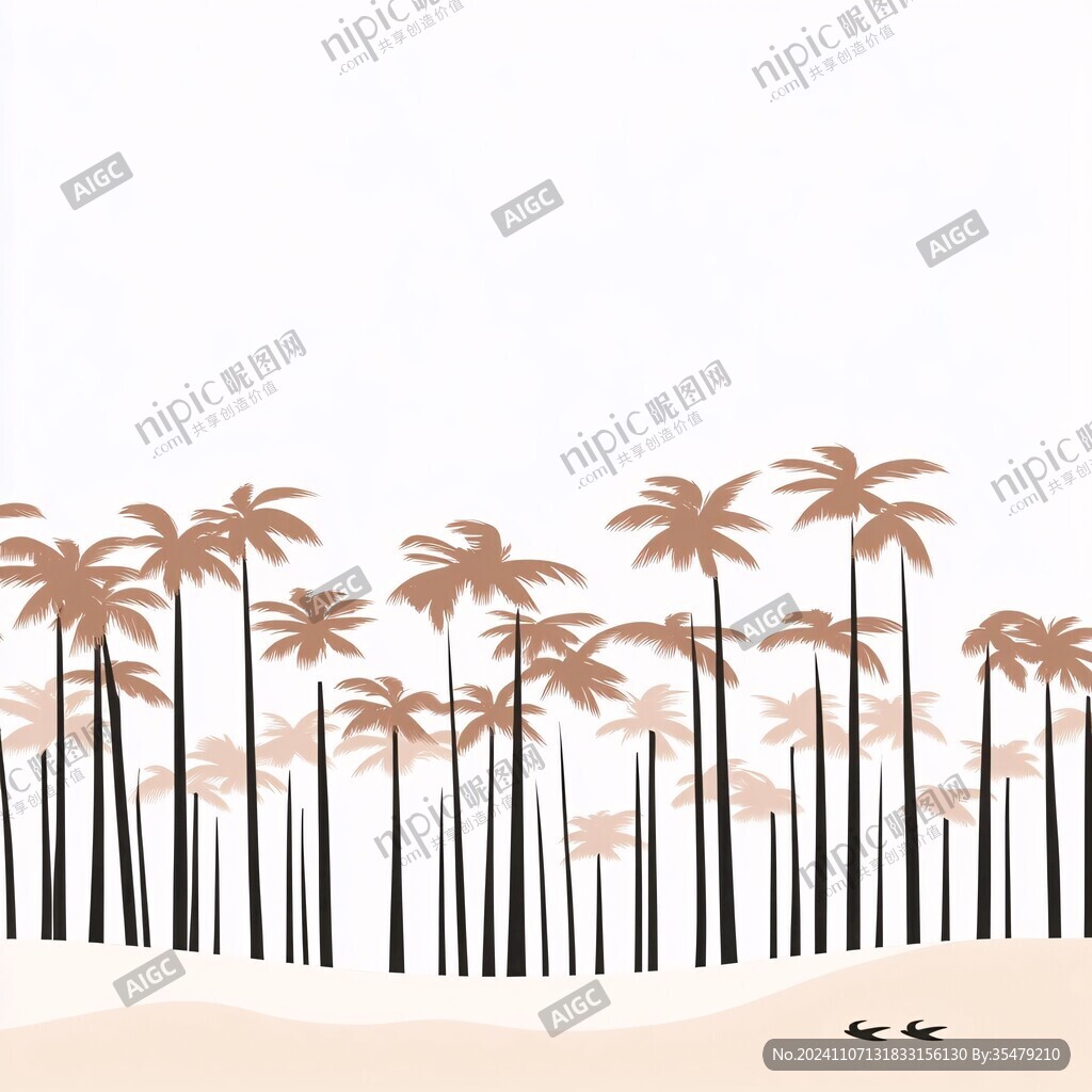 椰树棕榈树海边棕榈树