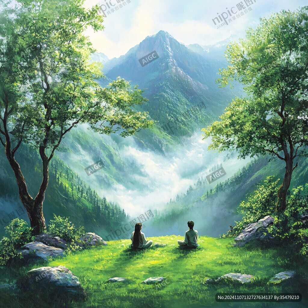 隐居山林场景