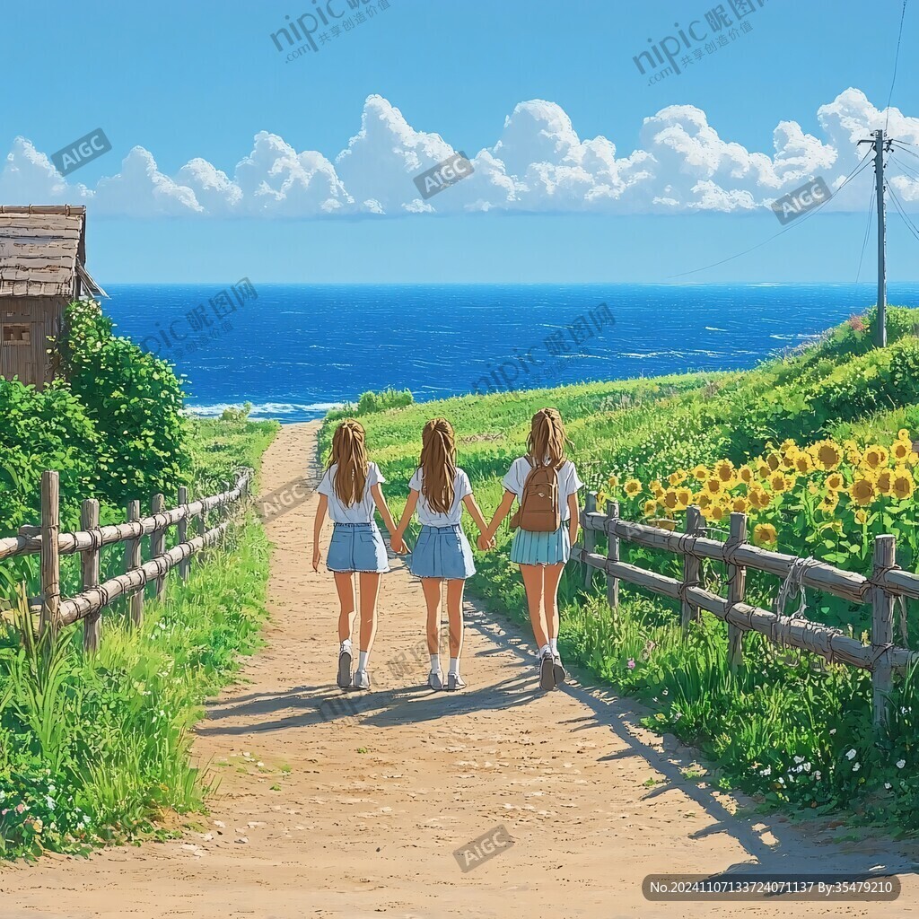 动漫海边