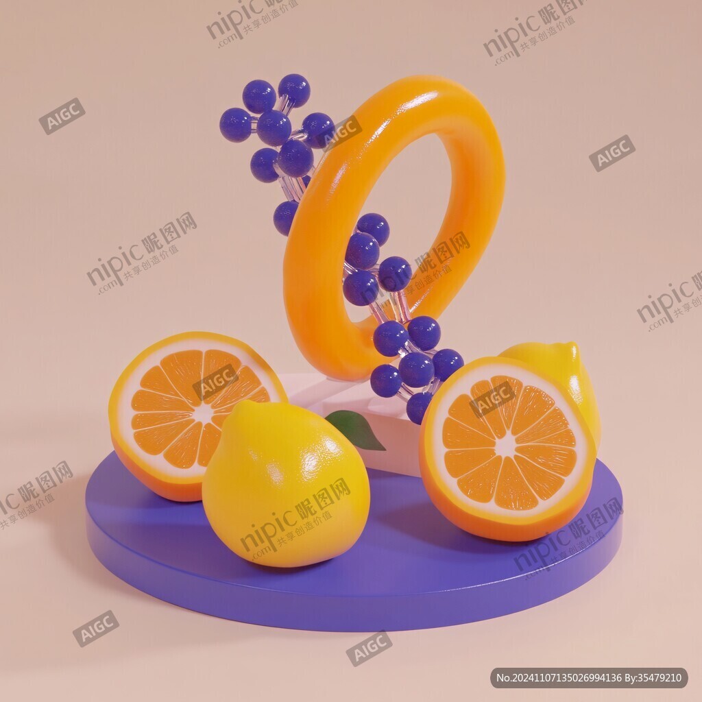 lowpoly水果