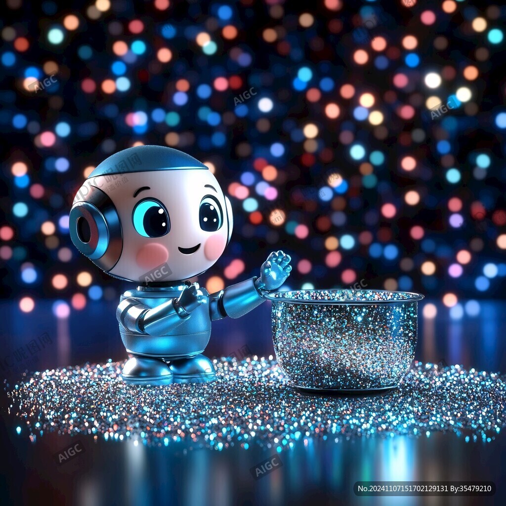 科技感娃娃吉祥物