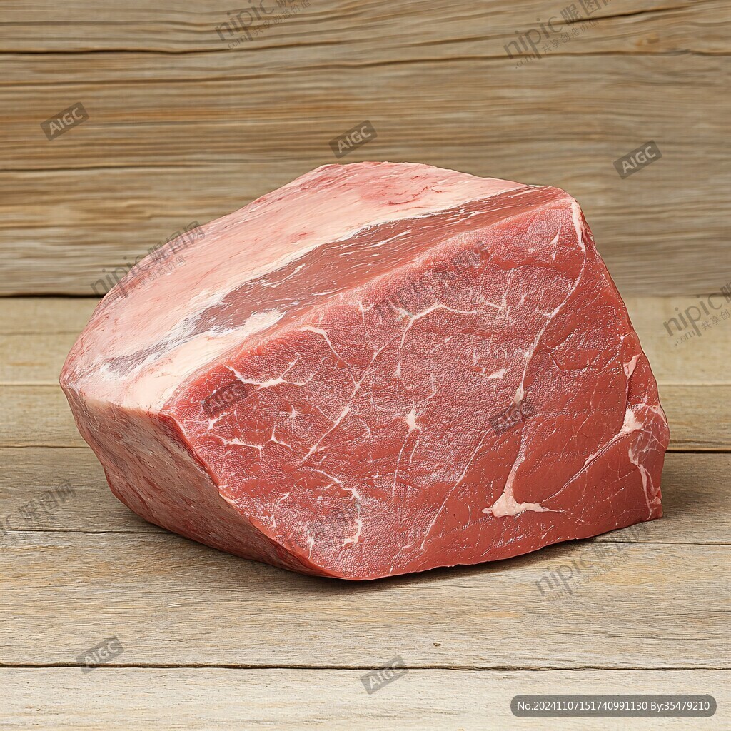 一块生牛肉
