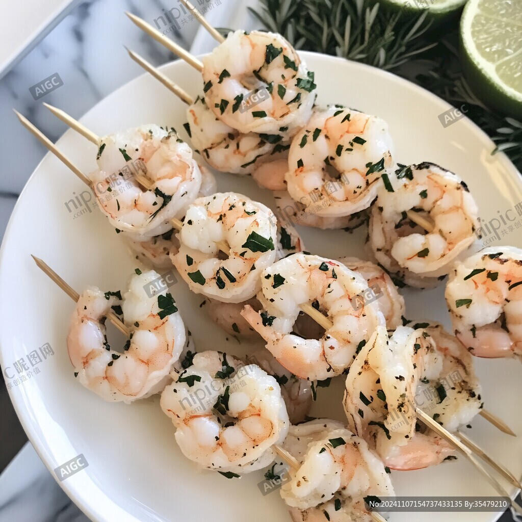 虾仁生串