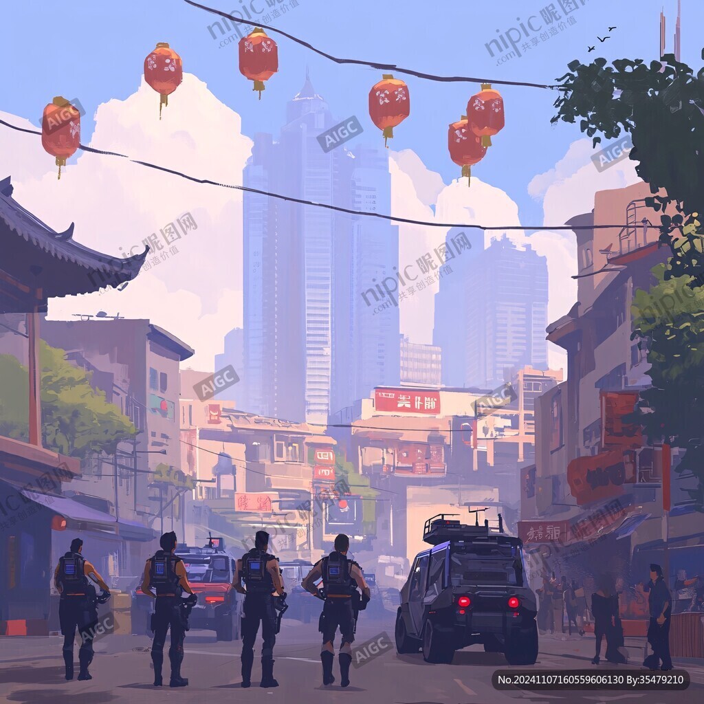 市中插画