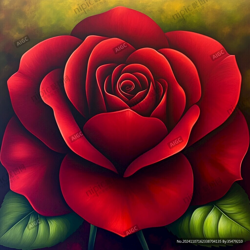 手绘玫瑰花玄关装饰画