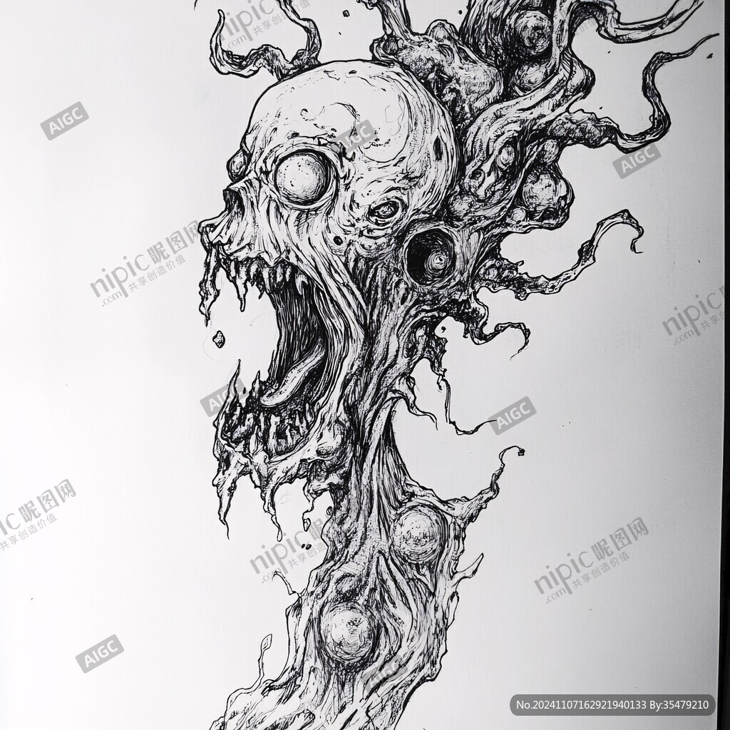 丧尸立体画