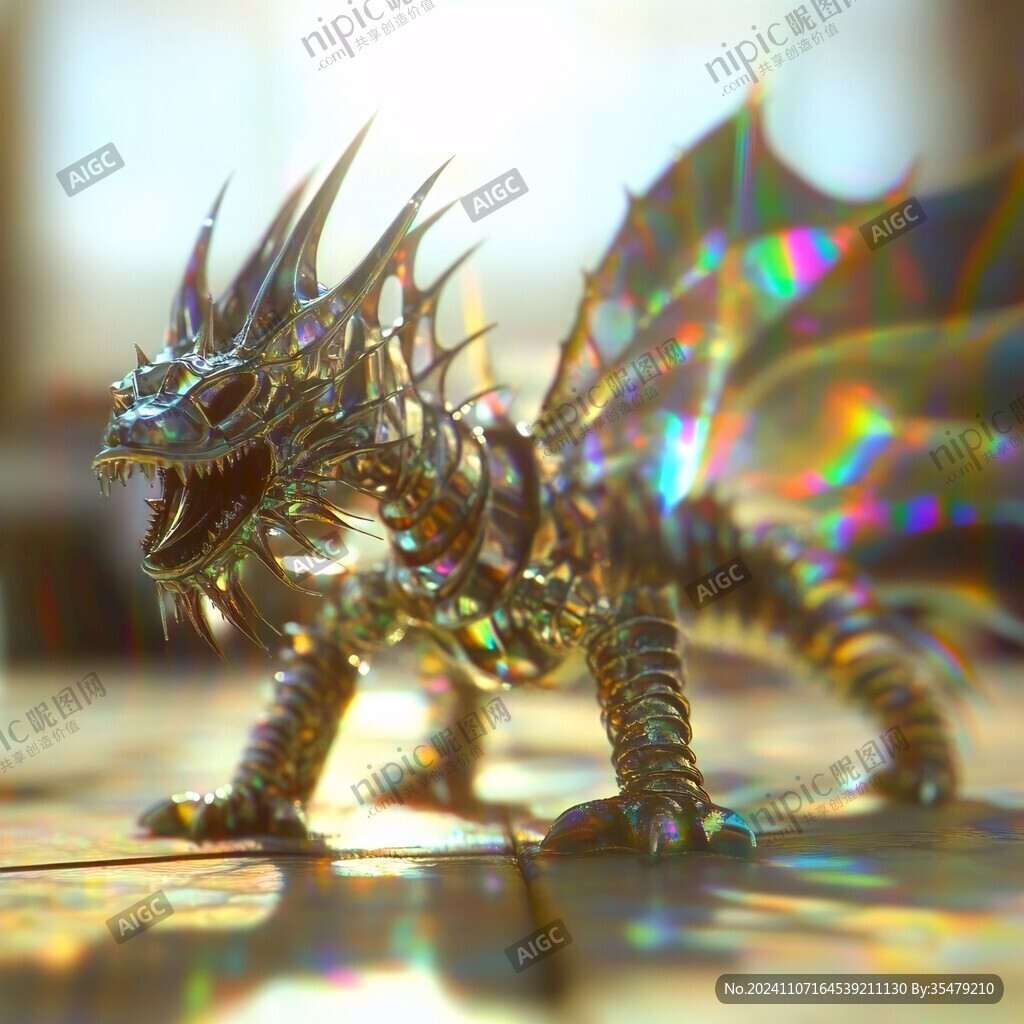 金色渐变龙